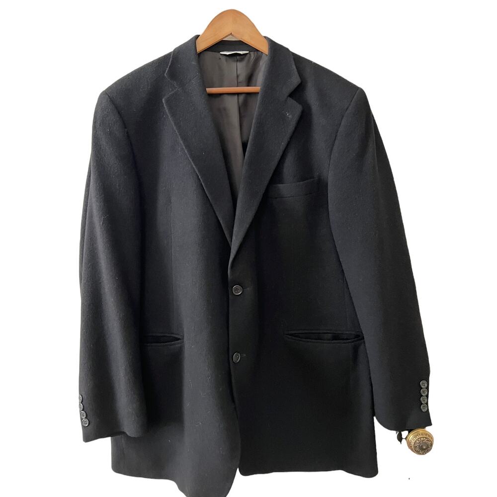 Joseph & Feiss Black Camel Hair Sport coat Blazer